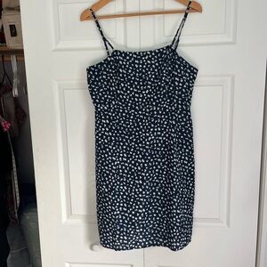 Love Sadie Navy and White Spaghetti Strap mini Dress
